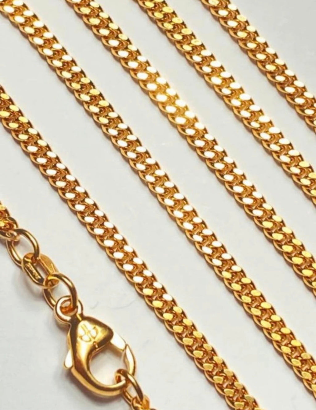 18k Italian gold necklace, gold chain