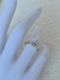 14k gold ring with natural diamond