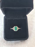 1.39 Ct Octagon Step Cut Natural Emerald 14K Gold
Ring-certified