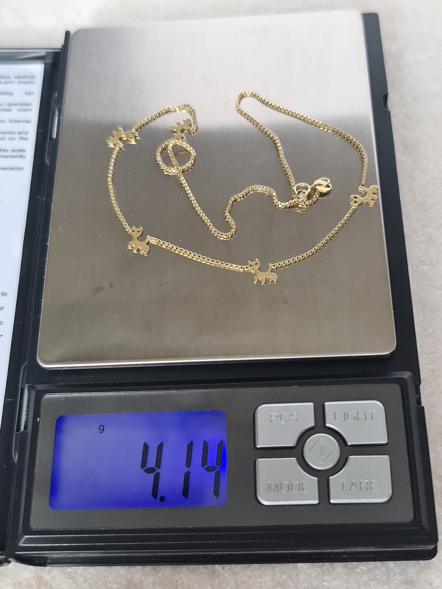 18k necklace