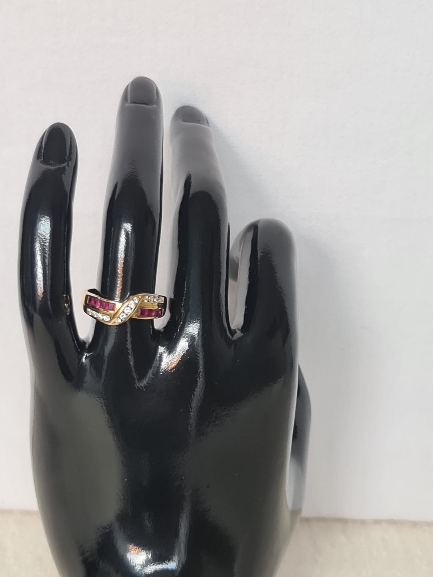 18k gold ring with diamond