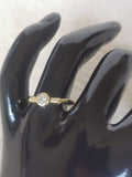 14k gold ring with natural diamond